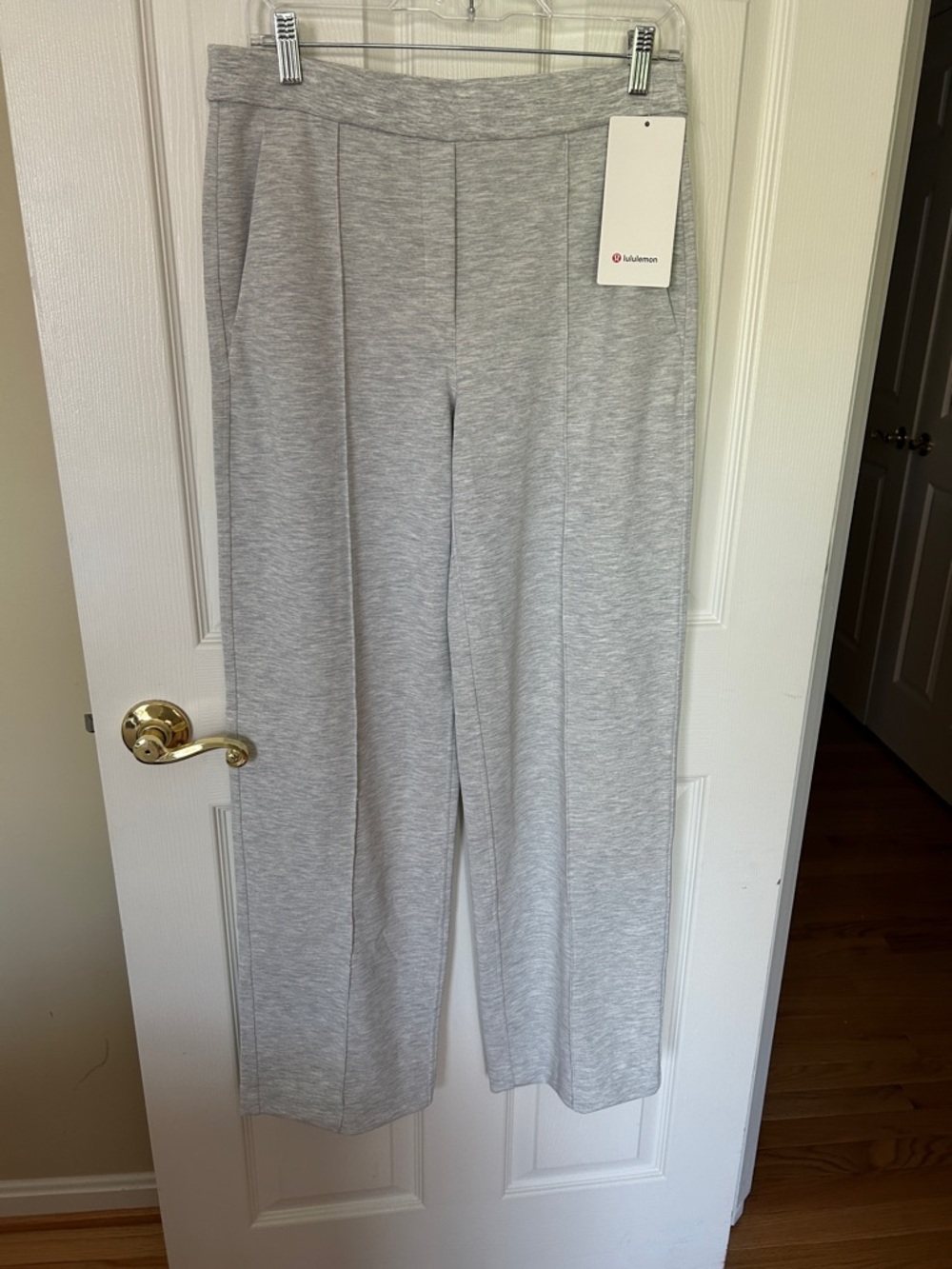 lululemon athletica Light Heather Gray Wide-Leg Pants